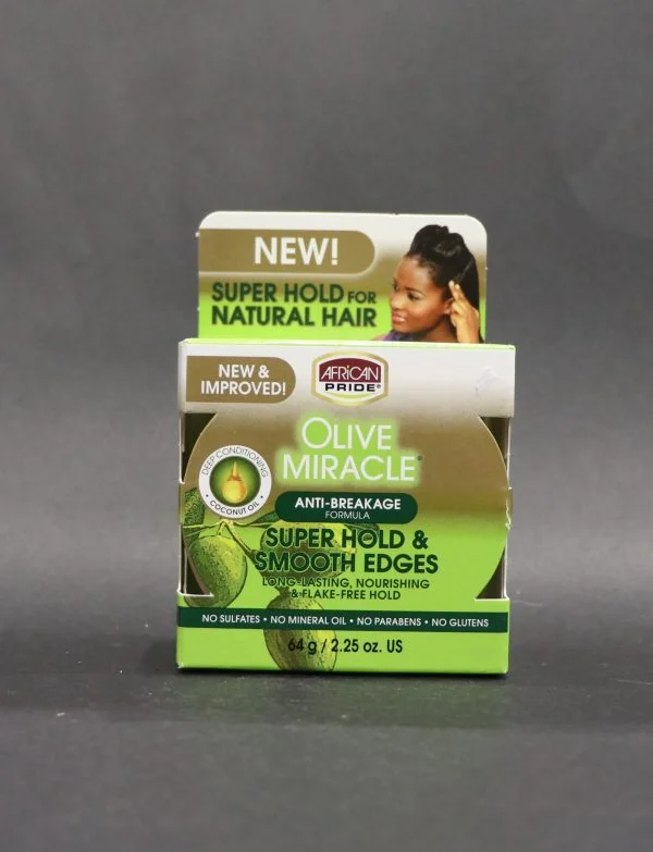 African Pride Olive Miracle Super Hold & Smooth Edges